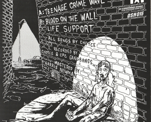 CPC Gangbangs "Teenage Crimewave" 7" back cover