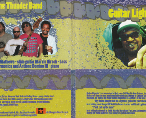 Guitar Lightnin' Lee & His Thunder Band "Call Up The Band" 7" inside cover